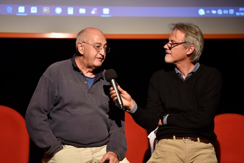 Giuseppe Miotti sul palco con Marco Albino Ferrari. Foto Giancarlo Airoldi
