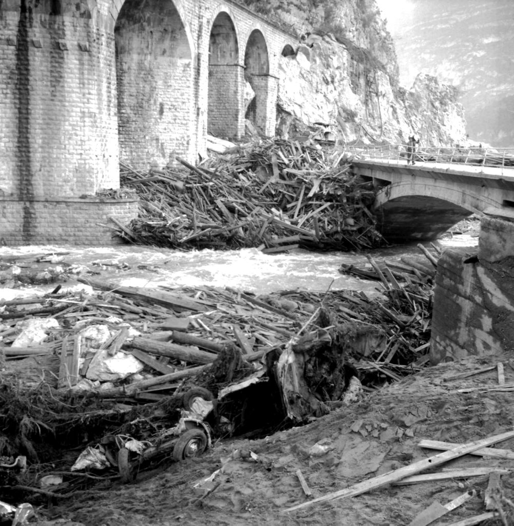 Longarone dopo il disastro del Vajont
