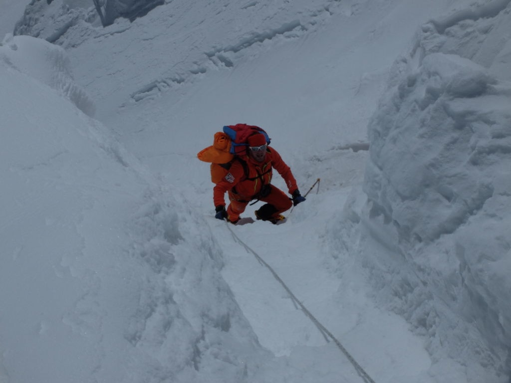 Marco in salita. Foto archivio Camandona Ratti