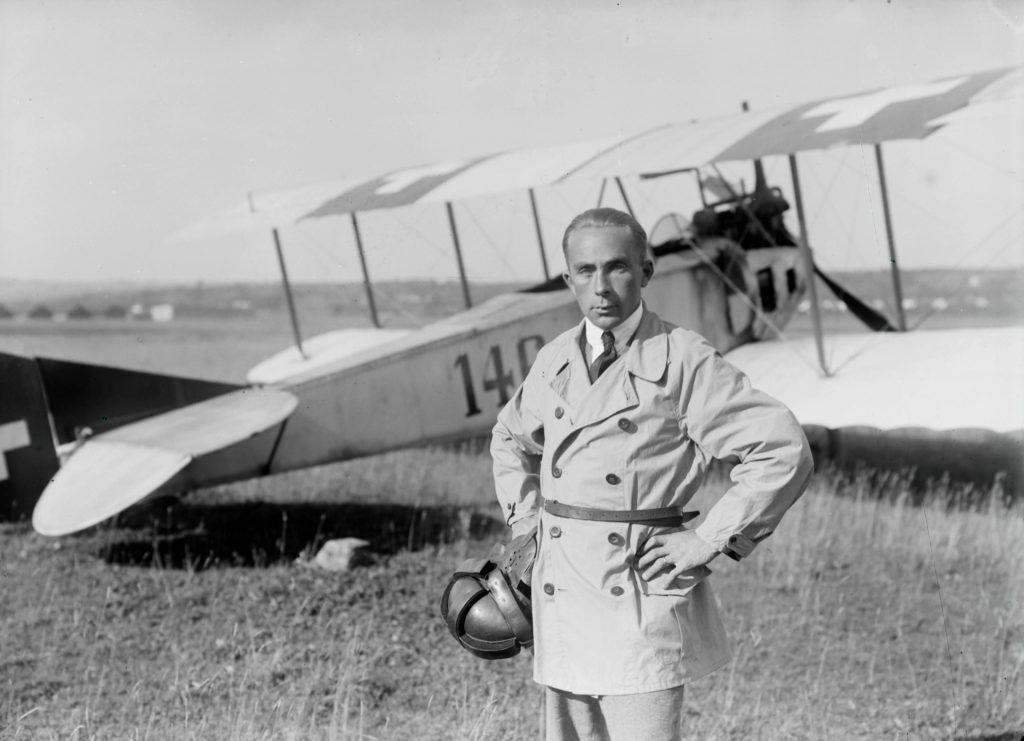 Il pilota Walter Mittelholzer - Credits ETH-Bibliothek Zürich