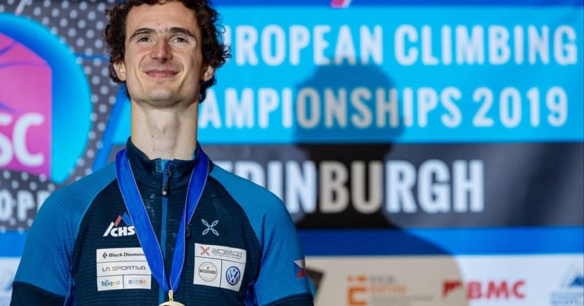 adam ondra. lead, campionati europei