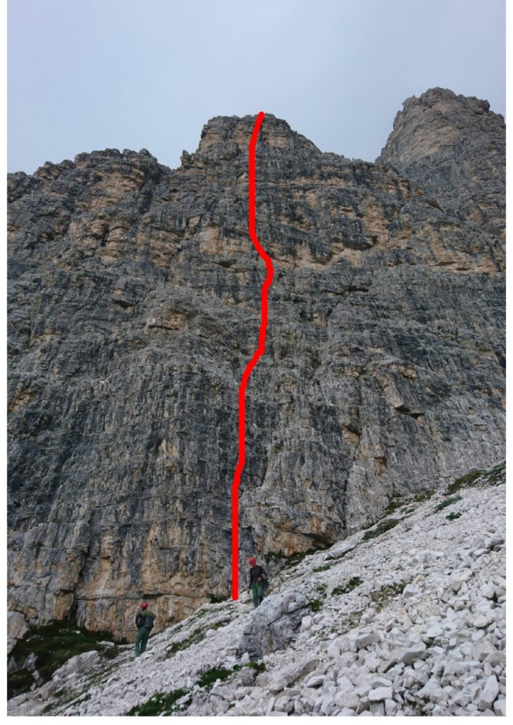 Tracciato della "Via diretta" - Foto Comunicato 6° Reggimento Alpini - Battaglione Alpini Bassiano