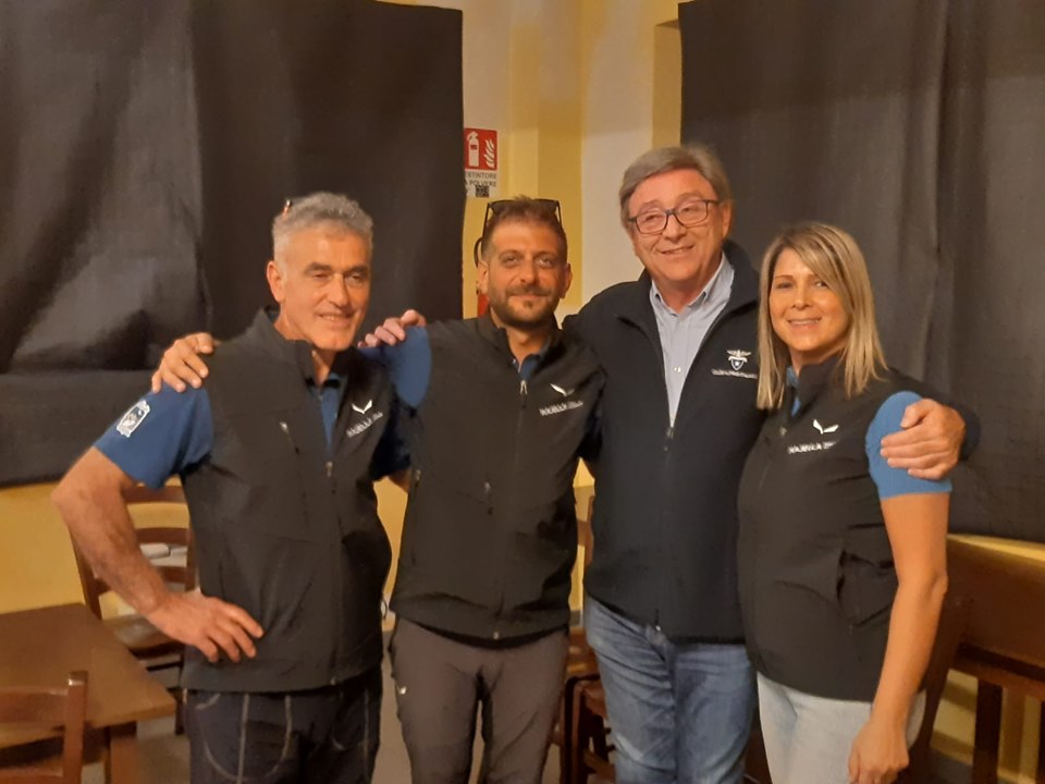 Il Presidente Generale del CAI Vincenzo Torti ha partecipato alla festa inaugurale del nuovo bivacco "Carlo Fusco" presso il Rifugio Pomilio - Foto FB @Parco Nazionale della Majella