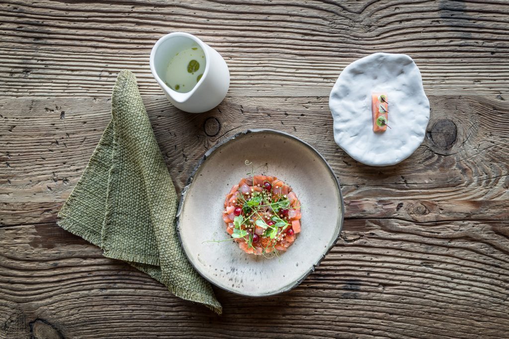 Un piatto a menù del ristorante Sanbrite