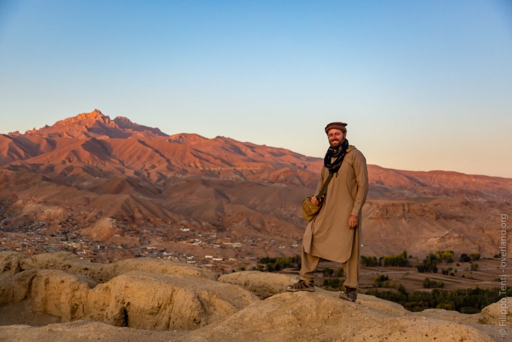 Filippo a Bamiyan. Foto Filippo Tenti - overland.org