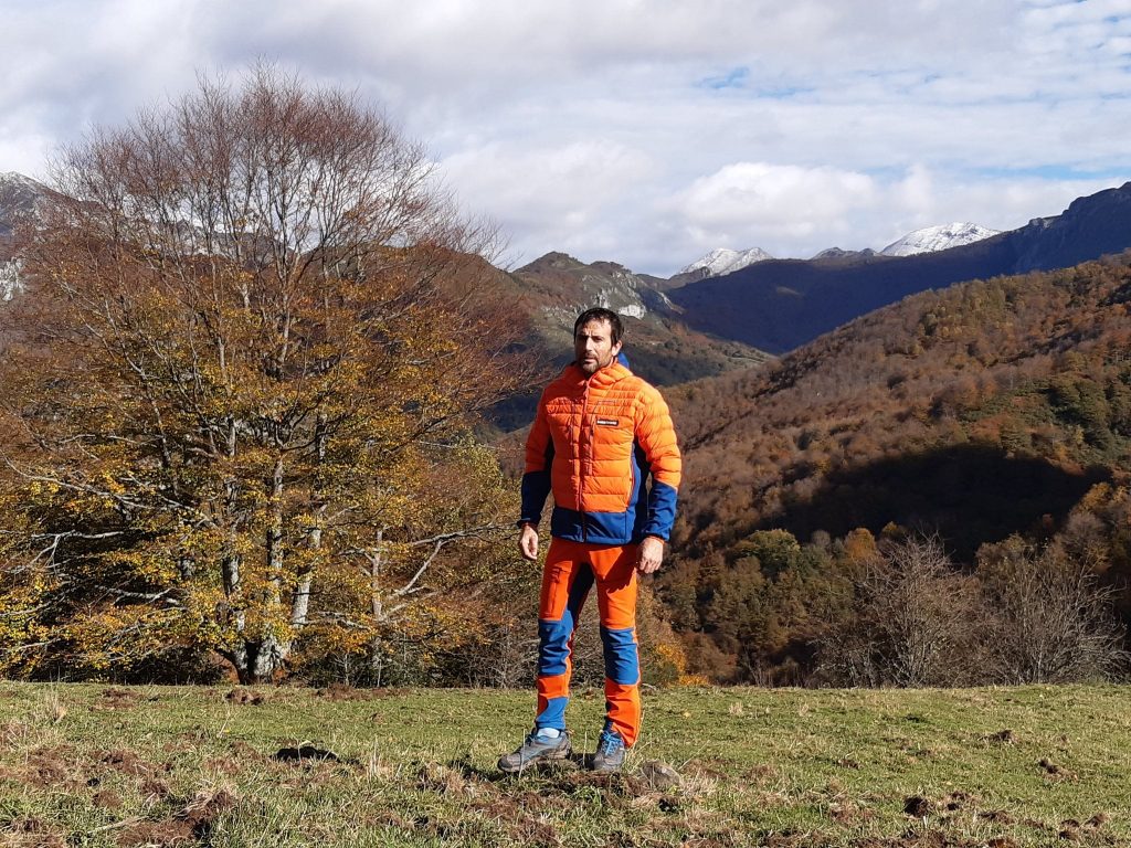 Alex Txikon delle Asturie ad allenarsi. Foto @ Alex Txikon