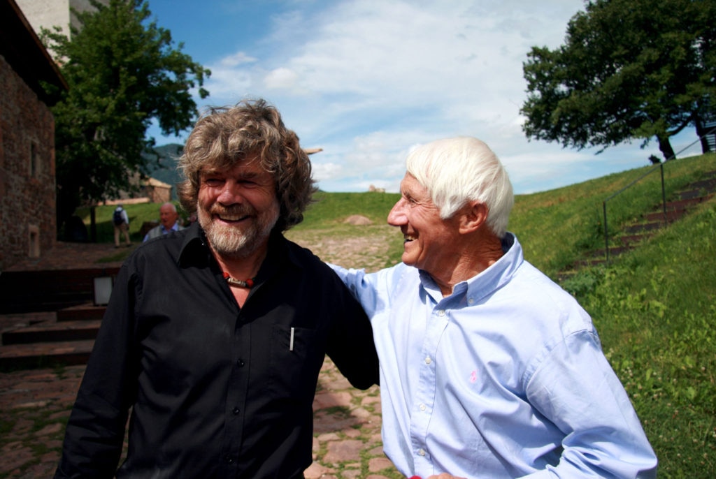 Reinhold Messner insieme a Walter Bonatti