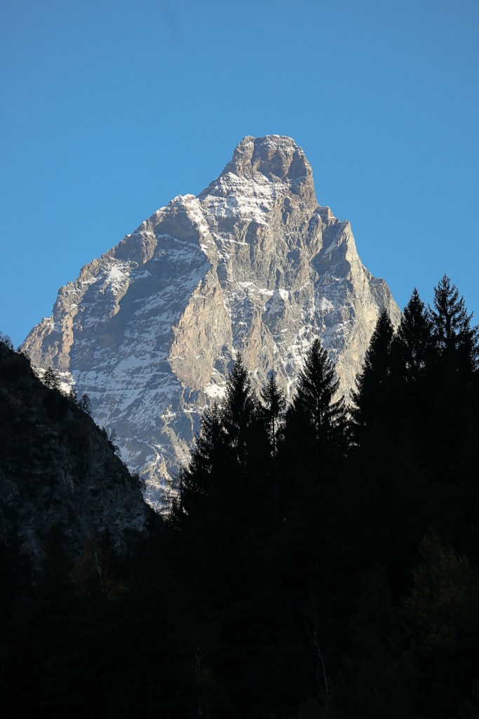 Il Cervino come appare lungo il Cammino.Foto @ Enrico Romanzi