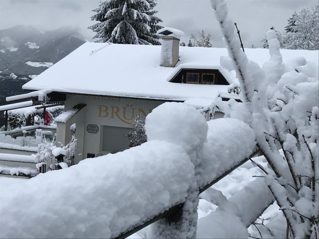 La neve caduta abbondantemente sulle Dolomiti. Foto @
ANSA