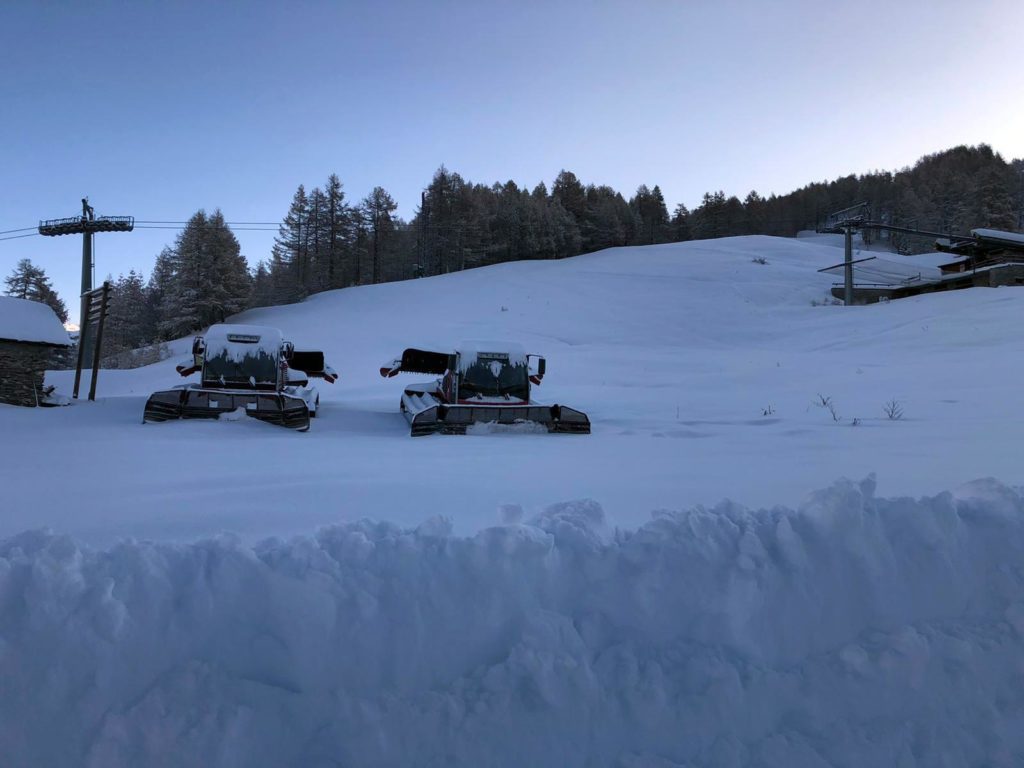 La neve nel Comprensorio Bardonecchia,. Foto @ ANSA/Comprensorio Bardonecchia 