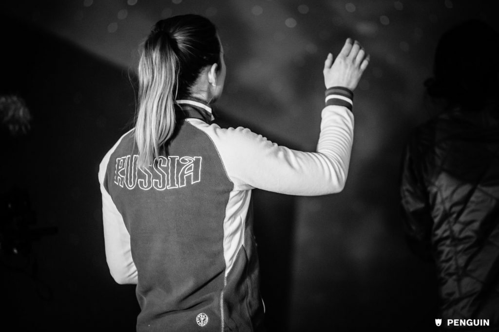 La climber Iuliia Kaplina