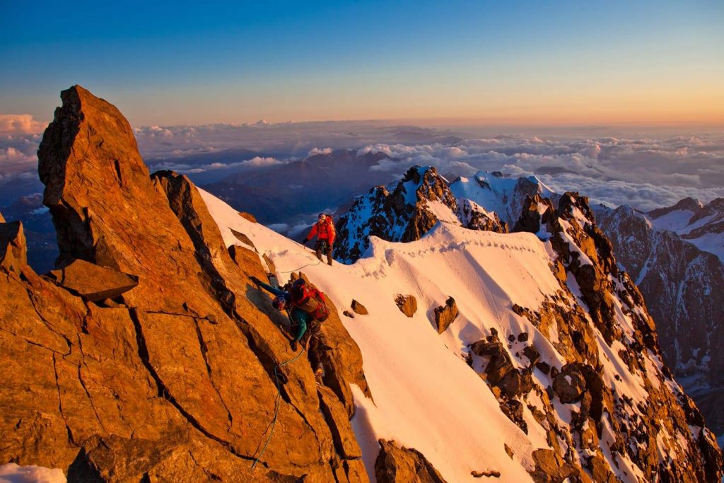 Monte Bianco. Foto @ Hervé Barmasse FB