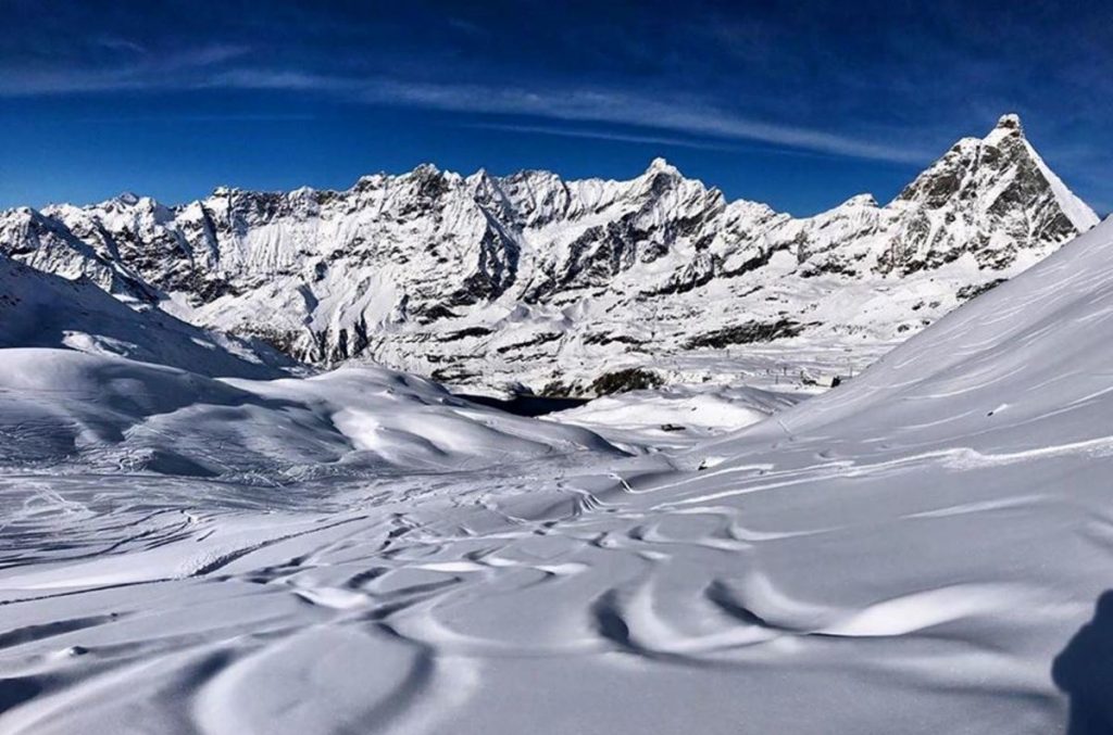 snowboarder, breuil-cervinia