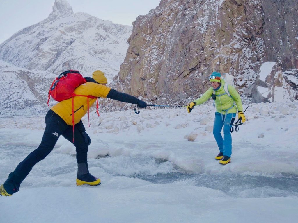 Simone Moro e Tamara Lunger. Foto @ Simone Moro - Matteo Pavana