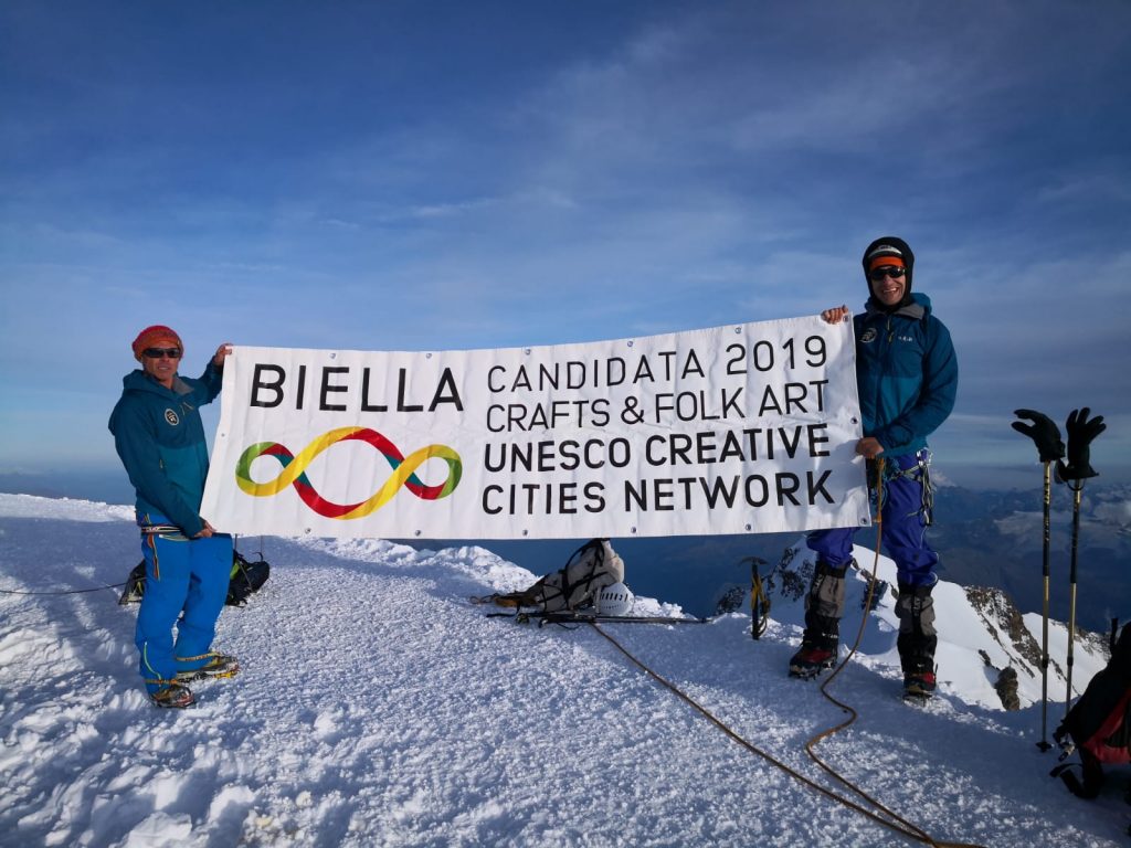 Gina Luca Cavalli sul Monte Bianco
