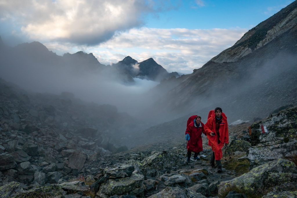 Un momento della tappa Villanova - Rif. Quintino Sella al Monviso. Foto Va