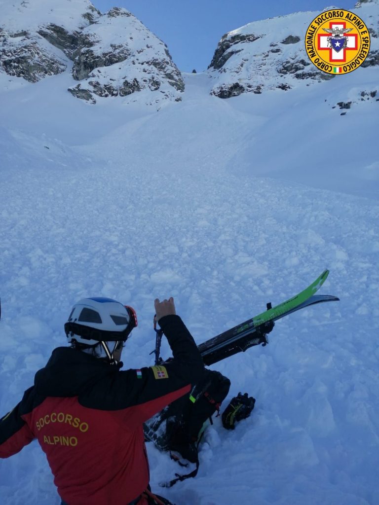 Intervento dei soccorritori del CNSAS Piemonte