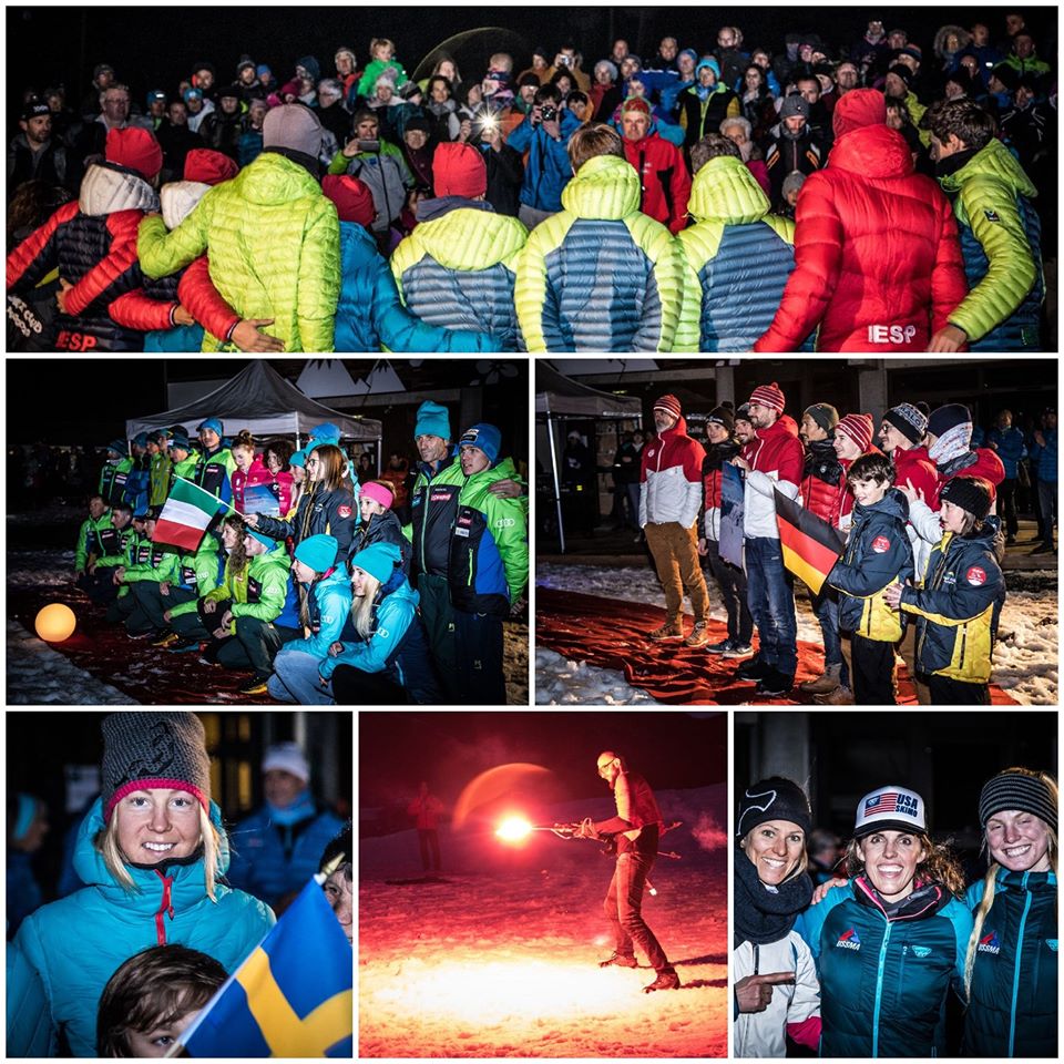 Cerimonia di apertura della Coppa del mondo di scialpinismo 2020 - Foto FB @ISMF World Cup Ski Mountaineering