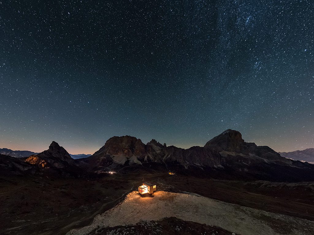 La Starlight room del rifugio Col Gallina. Foto @ rifugio Col Gallina