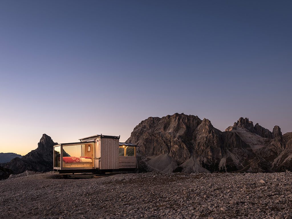 La Starlight room del rifugio Col Gallina. Foto @ rifugio Col Gallina