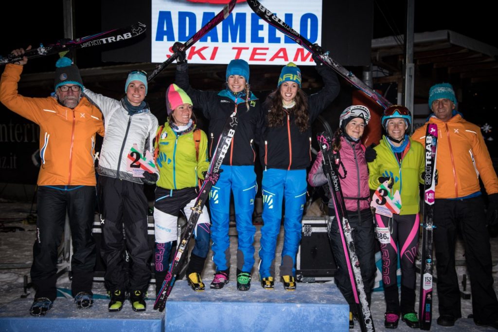 Podio femminile staffetta senior - Foto Adamello Ski team