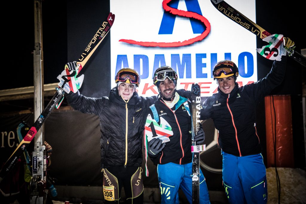 Podio sprint maschile senior - Foto Adamello Ski team