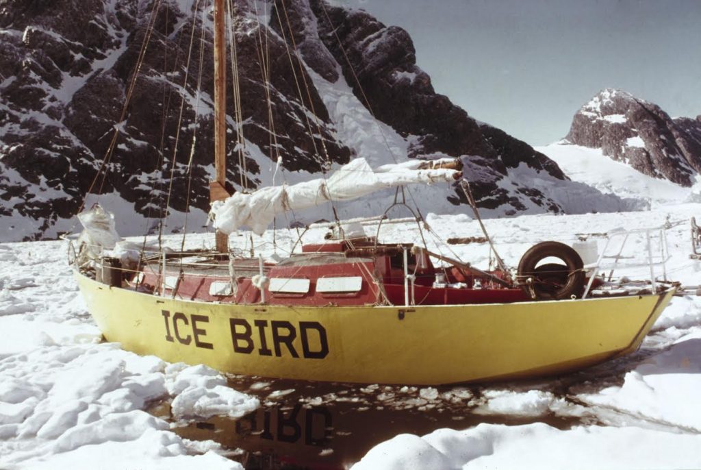 Foto d'epoca della "vecchia" Ice Bird, il campo base per la spedizione 