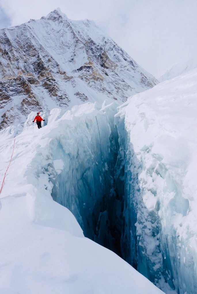 Direzione C1. Foto @ Simone Moro, Tamara Lunger, Matteo Pavana 
