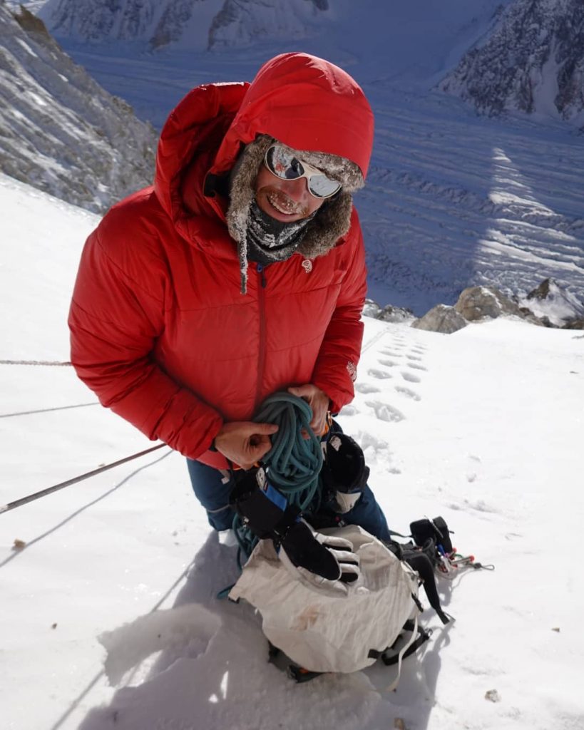 Don Bowie vicino a C2. Foto @ Denis Urubko