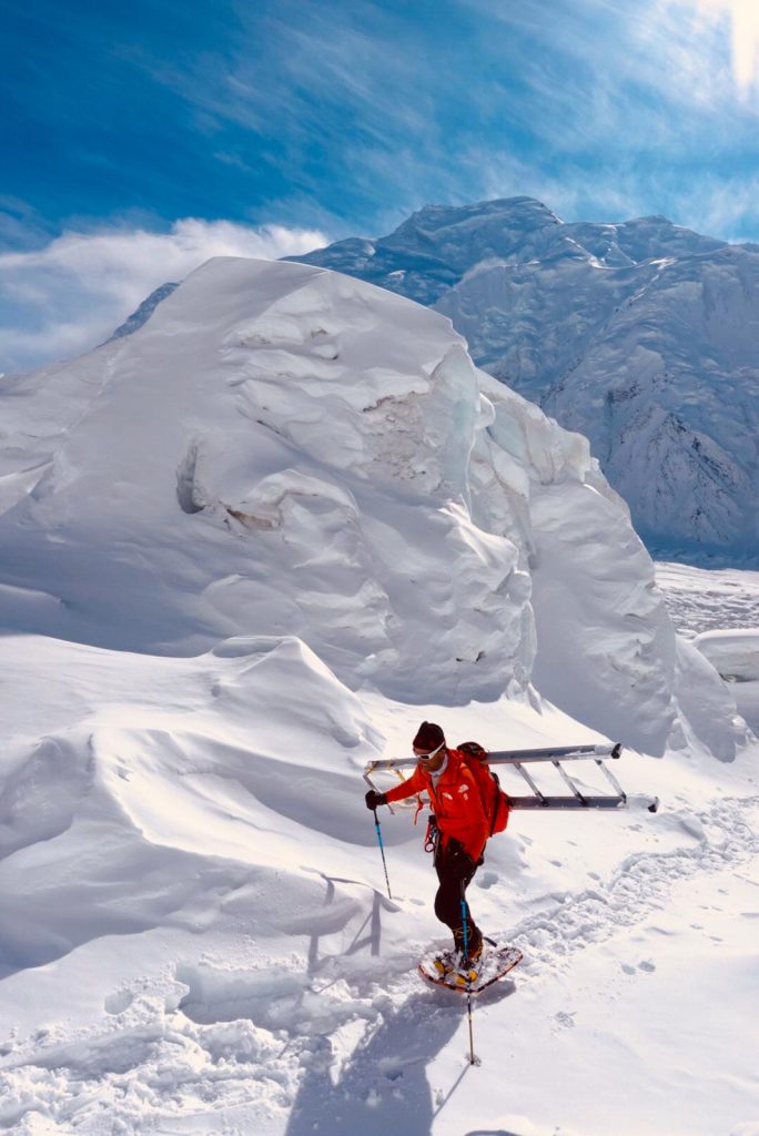 Direzione C1. Foto @ Simone Moro, Tamara Lunger, Matteo Pavana 