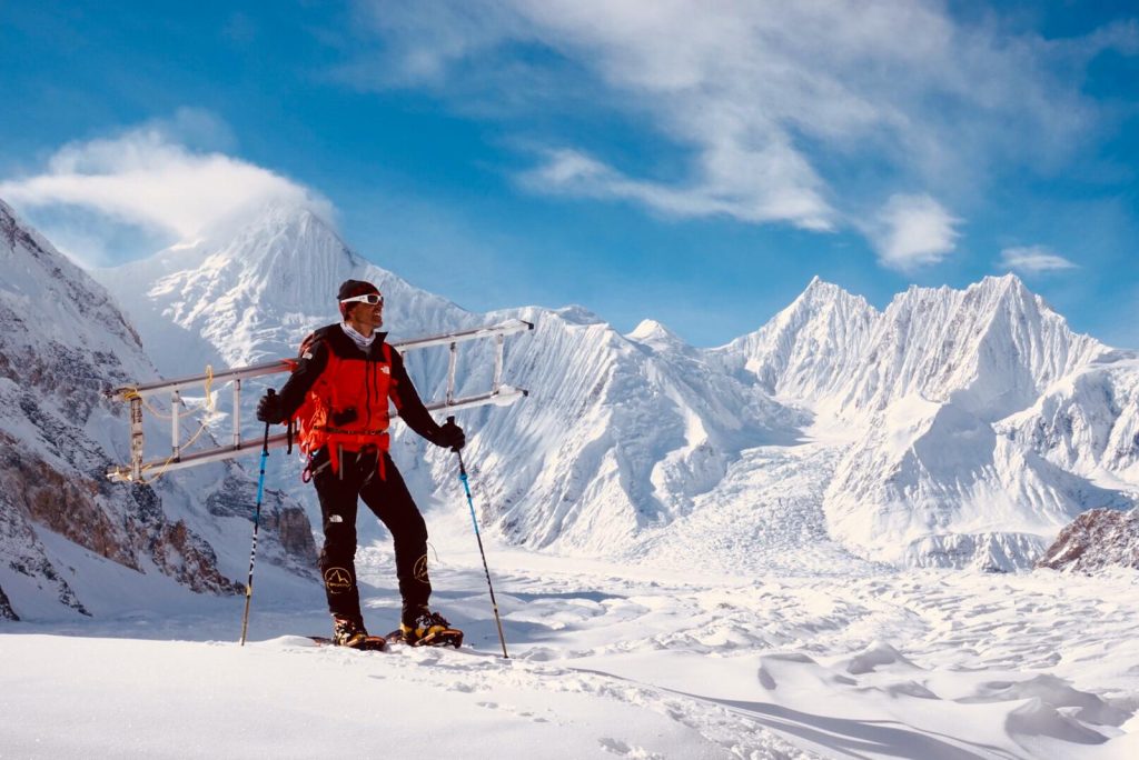 Gasherbrum. Direzione C1. Foto @ Simone Moro, Tamara Lunger, Matteo Pavana 
