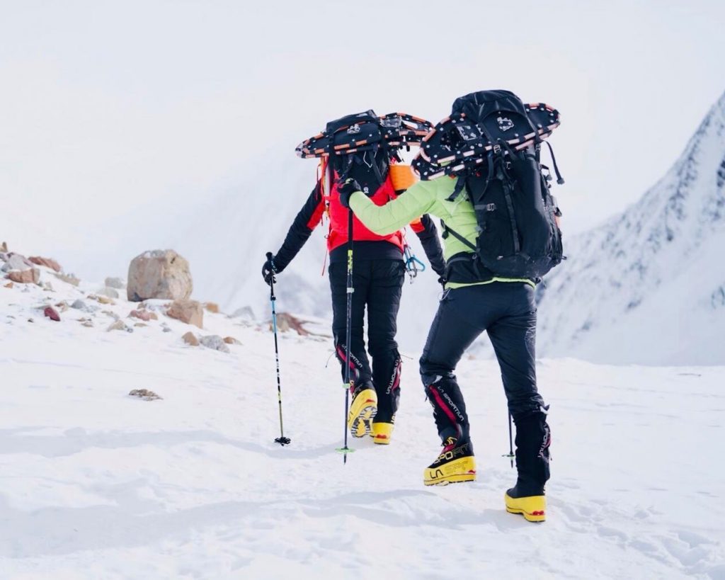 Direzione C1. Foto @ Simone Moro, Tamara Lunger, Matteo Pavana 