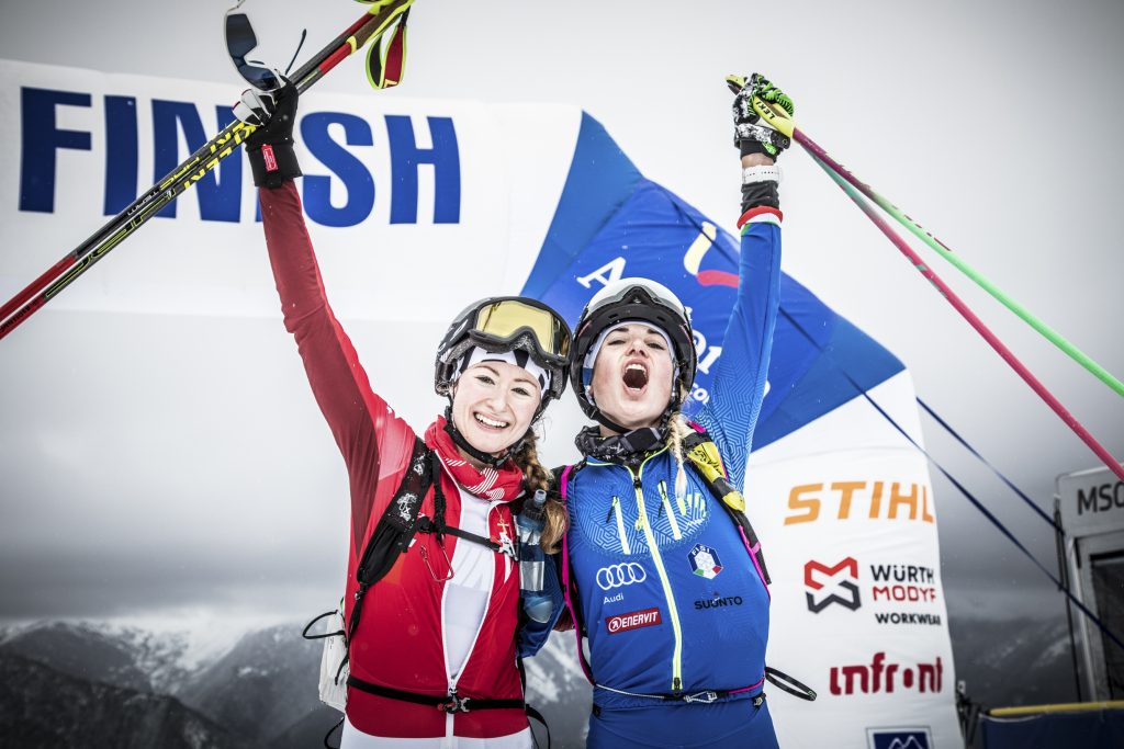 Soddisfazione al termine della Individual Race  - Foto Maurizio Torri/ISMF