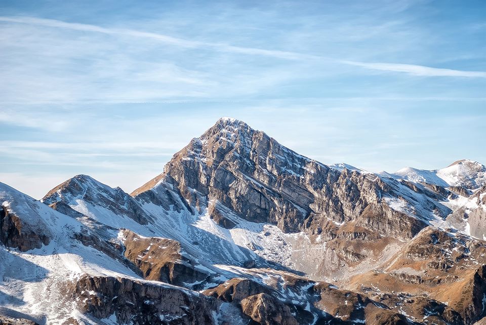 Pizzo Cefalone - Catena del Gran Sasso a inizio dicembre - Foto A. Trifoni - Foto FB Ente Parco Nazionale del Gran Sasso e Monti della Laga