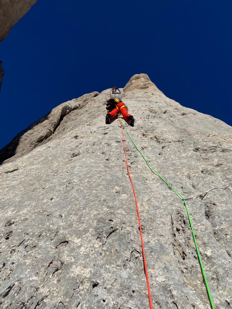 Don Quixote, una classica della parete Sud della Marmolada - Foto Xavier Cailhol