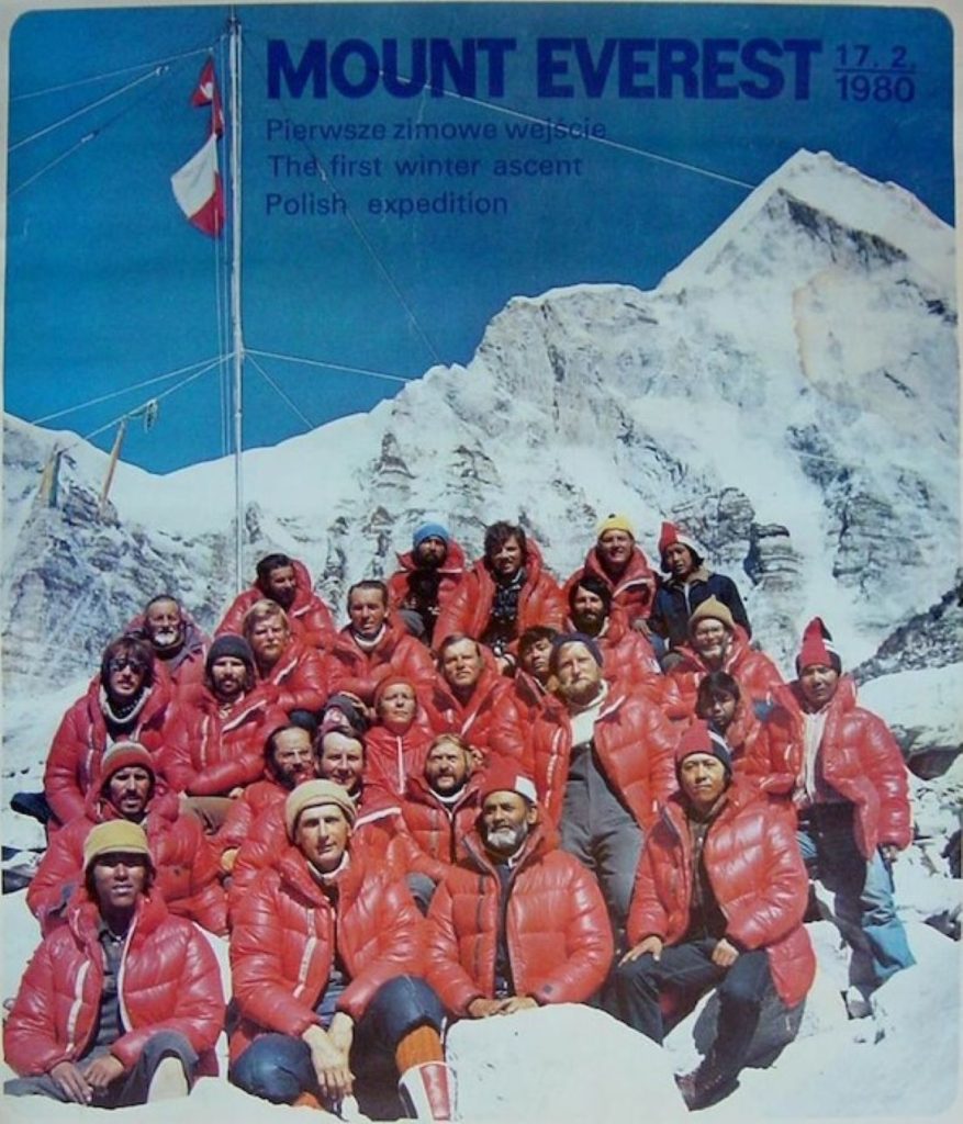 I componenti della spedizione polacca del 1980 al completo