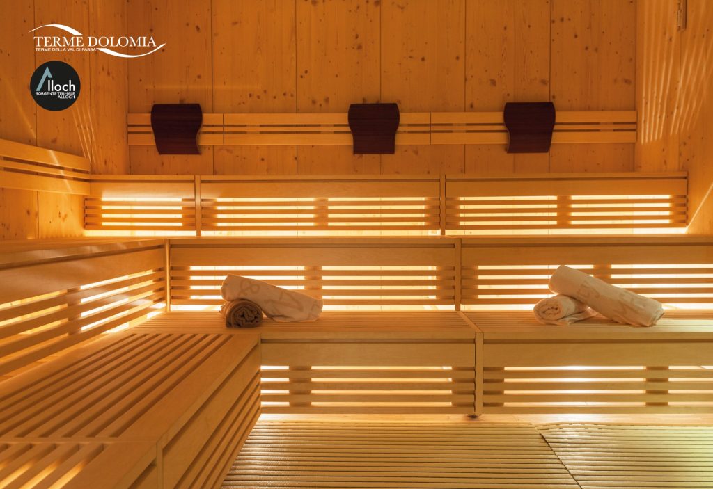 La sauna delle Terme Dolomia - Foto FB @Terme Dolomia