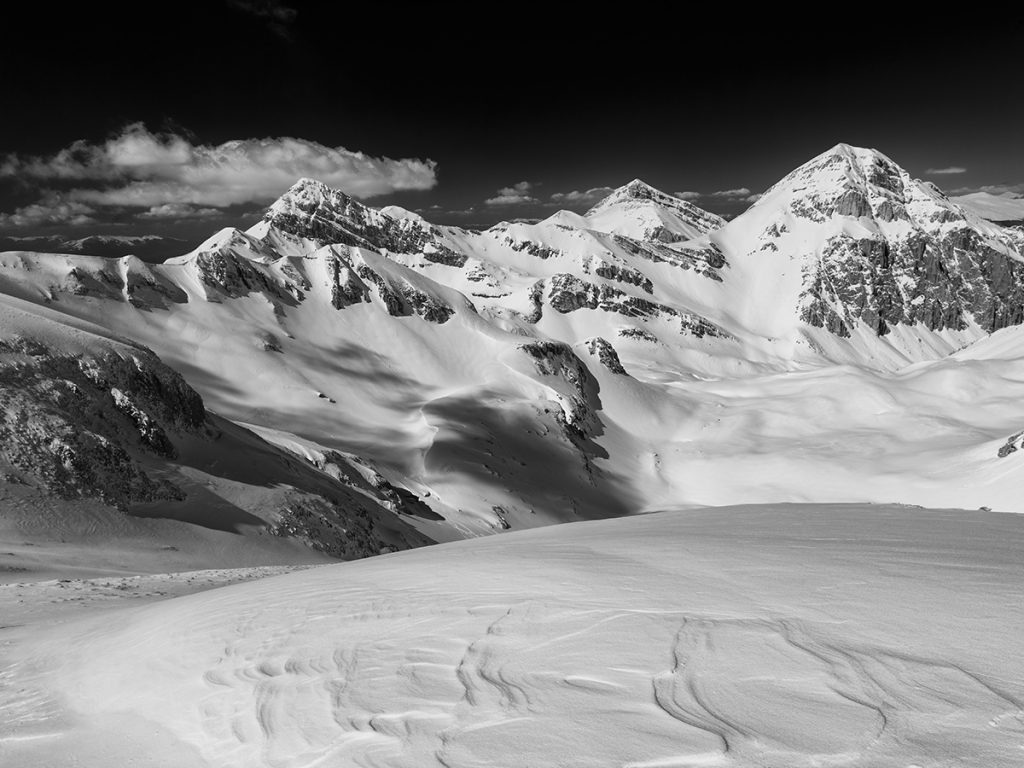 Pizzo Cefalone, Monte Corvo e Pizzo d'Intermesoli d'inverno