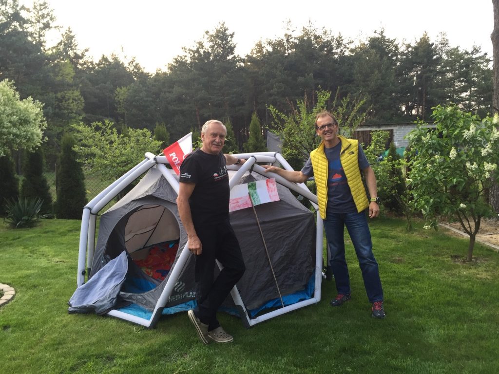 Krzysztof Wielicki e Simone Moro. Foto @ Simone Moro FB