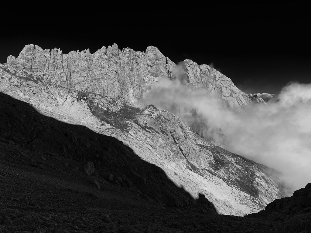 La parete Est del Corno Piccolo