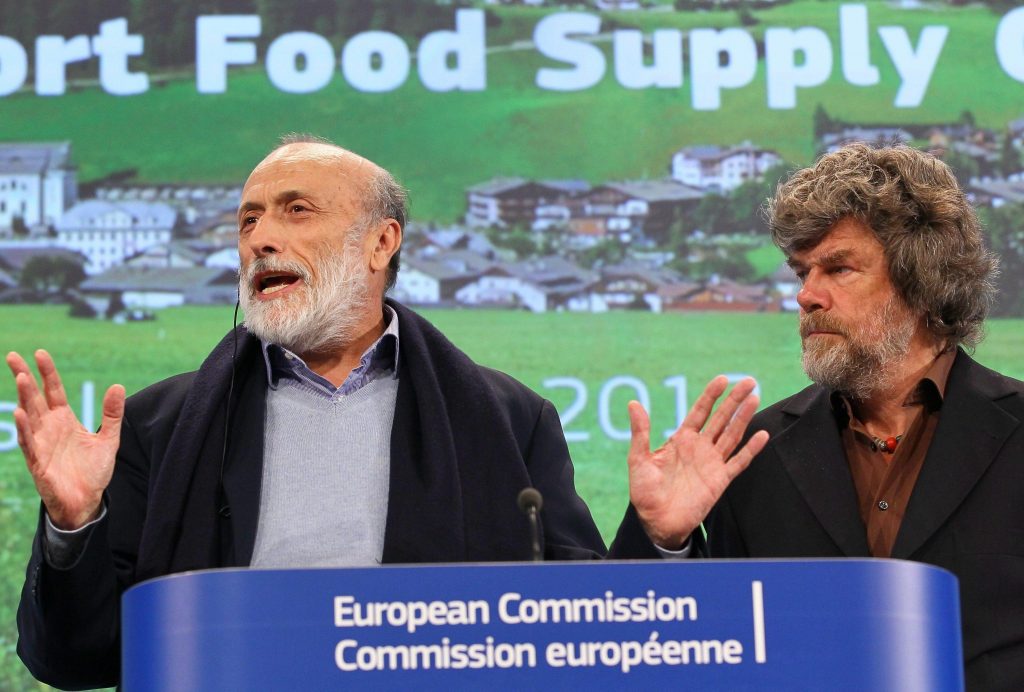 Carlo Petrini e Reinhold Messner