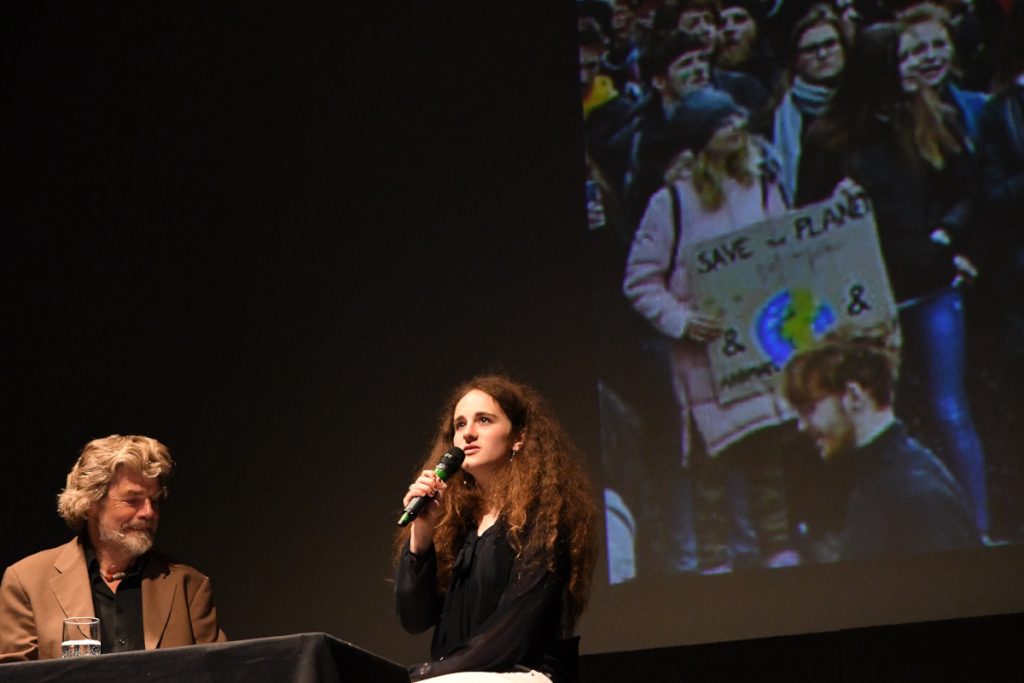 Trento 2019, Messner parla di von Humboldt con Ariane Benedikter, foto di Stefano Ardito