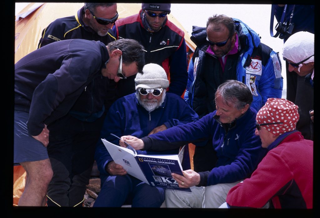 2004, campo base del K2 con Agostino Da Polenza