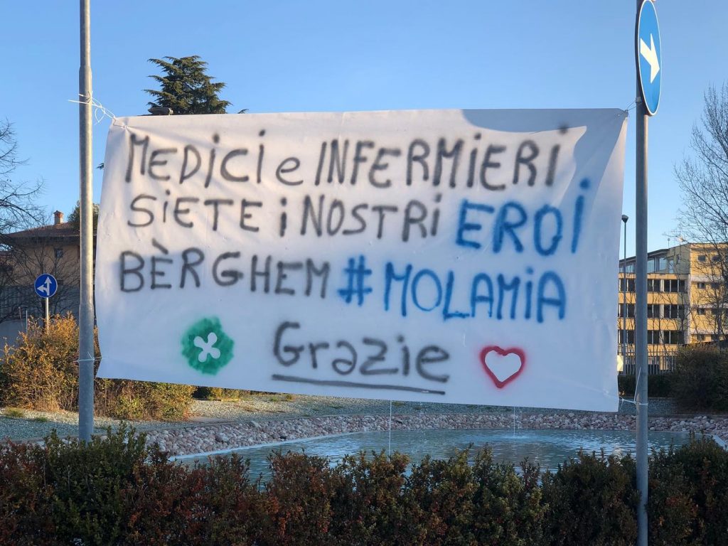 Ospedale di Seriate . Foto FB Nicola Rebaioli