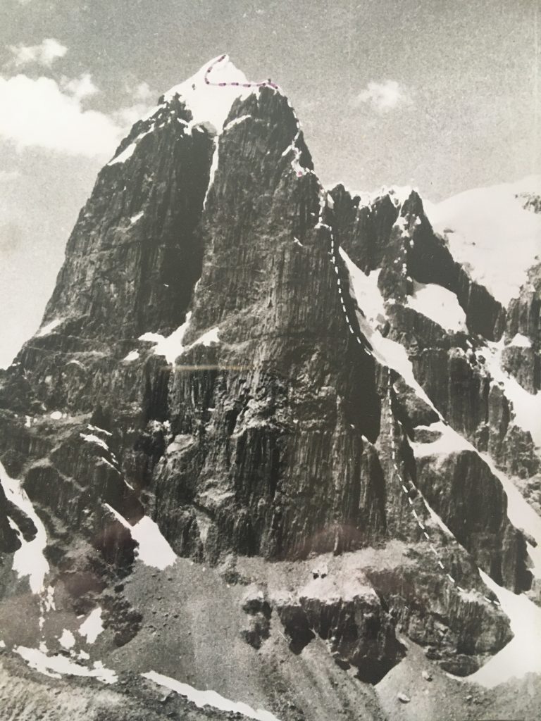 La via sul Puscanturpa Norte