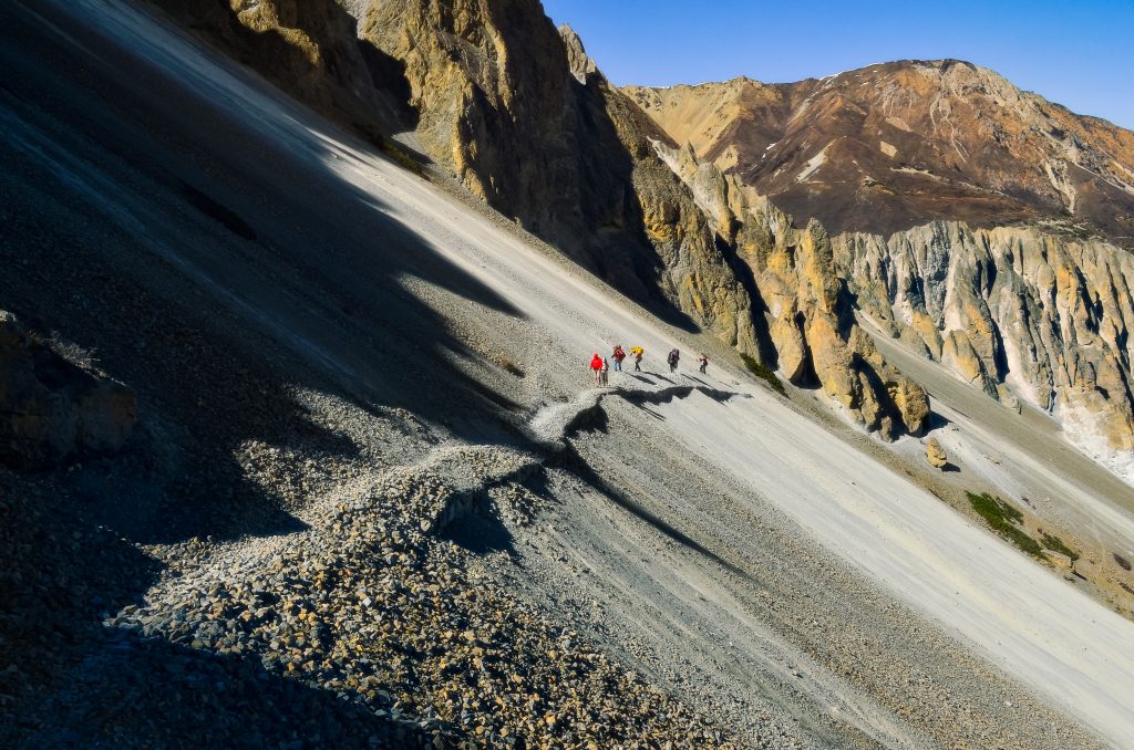 Trekkers nella regione dell'Annapurna. Foto @ iStock