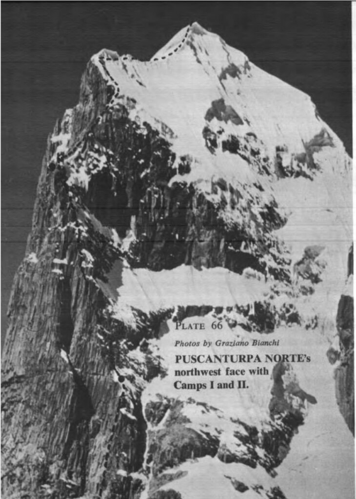 La via sul Puscanturpa Norte