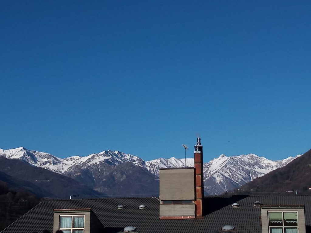 Le Alpi Cozie viste da Torre Pellice. Foto @ Gian Luca Gasca