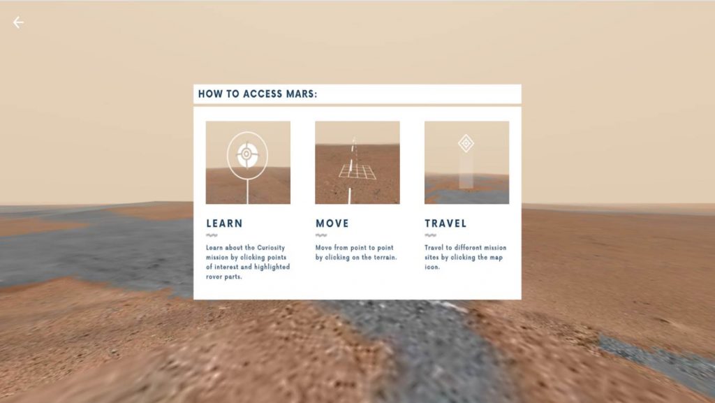 Esplorare la superficie marziana con "Access Mars"