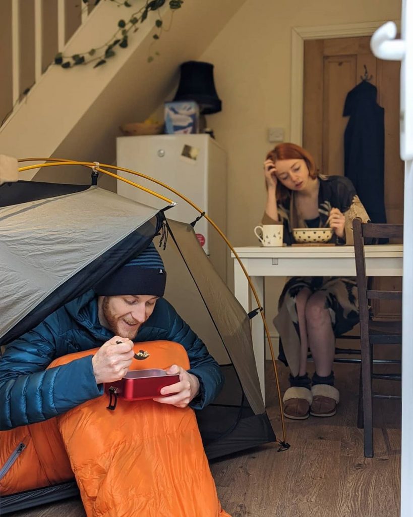 Colazione in tenda al quarto giorno di spedizione - Foto Instagram Rory Southworth